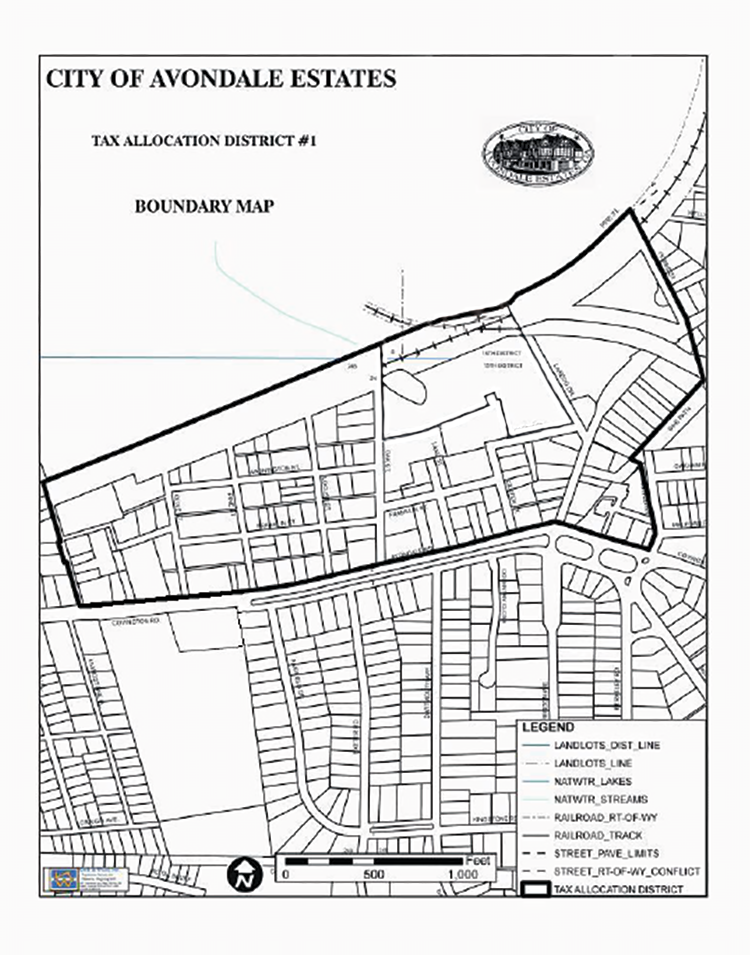 AVONDALE ESTATES REDEVELOPMENT PLAN 2011 TAD Boundaries